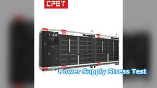 Teste de queima da fonte de alimentação na câmara