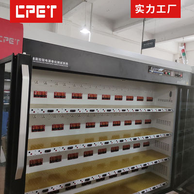 Testador de Envelhecimento para Power Bank com 192 Canais de Carga, Monitoramento de Temperatura e Soquete Multiuso para Teste de Queima de Power Banks